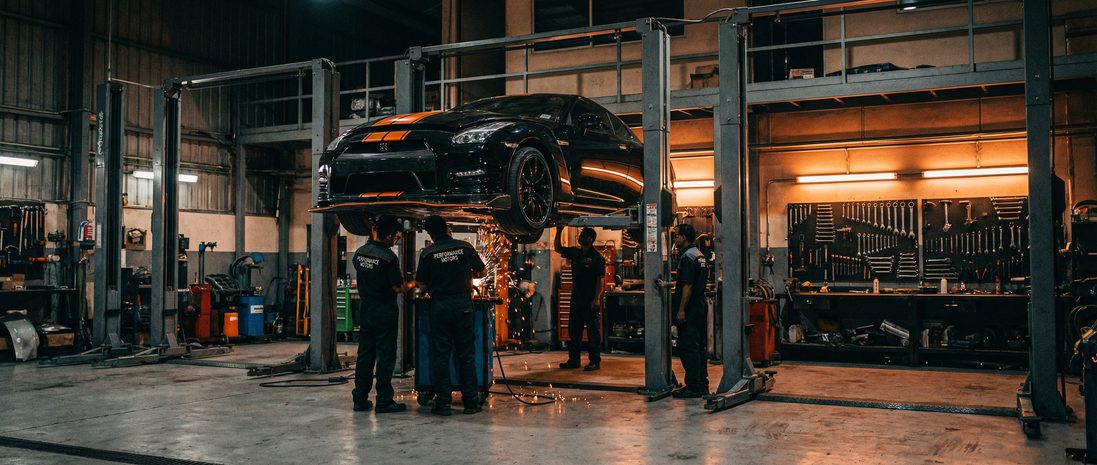 高清视频修车改装